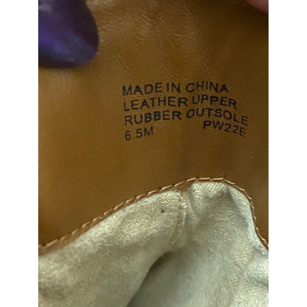 Michael Kors | MK Brown Leather Studded Ridley Chelsea Boot Lug Sole NWOB 6.5 - Picture 9 of 11